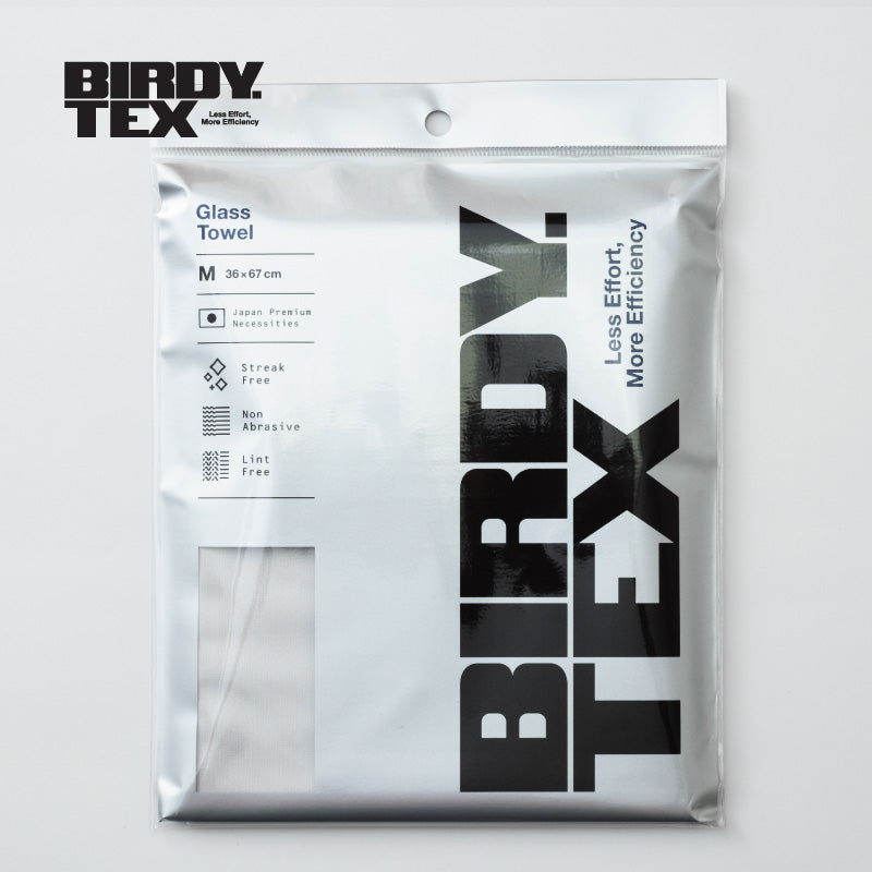 BIRDY.TEX バーディグラスタオル Mサイズ（36 x 67cm） クールグレー