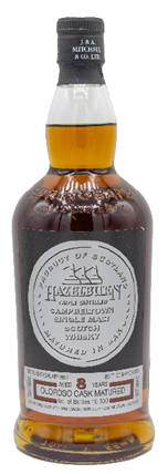 ヘーゼルバーン8年　シェリーウッド 48.2% 700ml