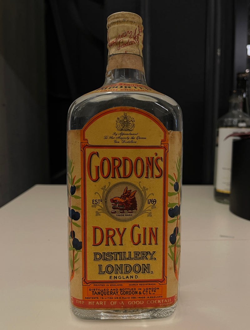Gordon Dry Gin 70’s Tin cap 750ml 47%