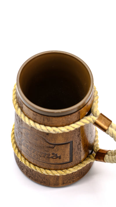 Vintage Wood Mug Cup