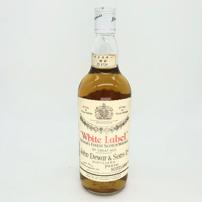 Dewars White Label 80's old bottle