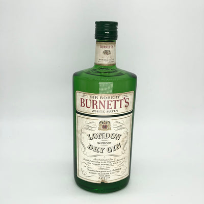 BURNETT'S RONDON DRY GIN old bottle 80'