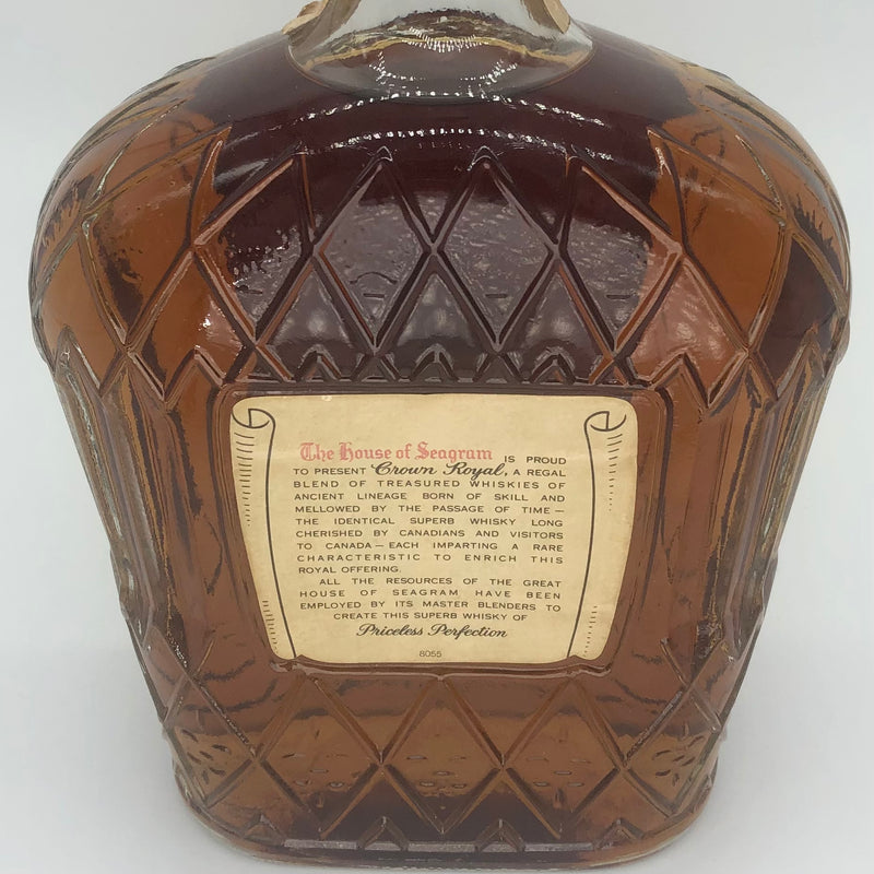 Crown Royal old bottle 1975